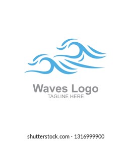 Sea and waves logo