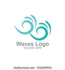 Sea and waves logo