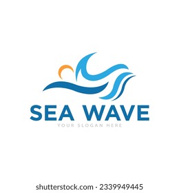 Design-Illustration für Sea Waves-Logos