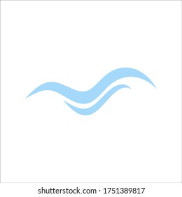 Sea waves logo design template icon. EPS10