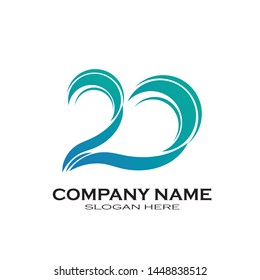 Sea waves logo set, sun waves logo set, whale waves logo vector - Vector

