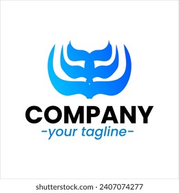 Sea waves logo set tidal waves ocean storm wavy river vector image company logo symbolizing water waves