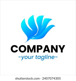 Sea waves logo set tidal waves ocean storm wavy river vector image company logo symbolizing water waves
