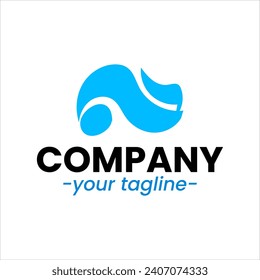 Sea waves logo set tidal waves ocean storm wavy river vector image company logo symbolizing water waves