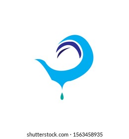 Sea waves logo vector. Sea waves icon.