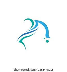 Sea waves logo vector. Sea waves icon.