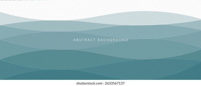 Ondas do mar papel corte abstrato fundo linhas textura projeto vetor. Ilustração vetorial dinâmica moderna com linhas em camadas. perfeito para projeto criativo, apresentações e arte digital