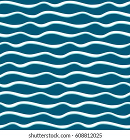 Sea waves. Seamless pattern