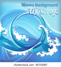 sea waves - stylized design