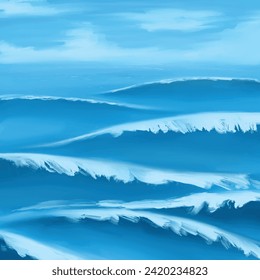 fondo abstracto de la textura de las olas del mar