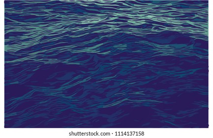 sea waves vector