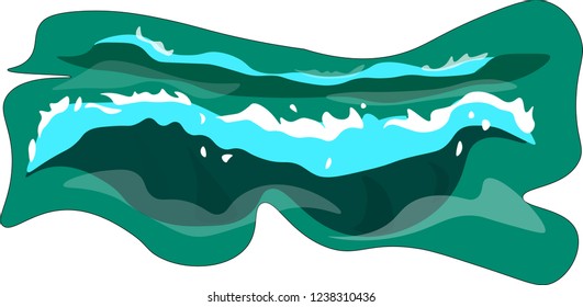 sea waves vector illustration