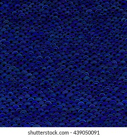 Sea waves. Vector illustration.