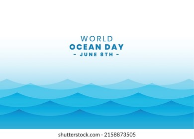 sea waves world ocean day design background