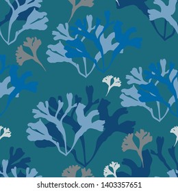 Sea weed pattern seamless texture