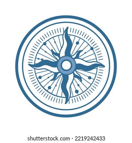 Sea Wind rose star symbol
