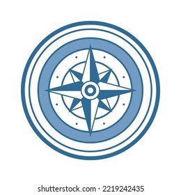 Sea Wind rose star symbol