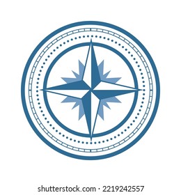 Sea Wind rose star symbol