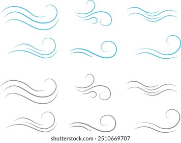 mar ​ondas​vetor de vento