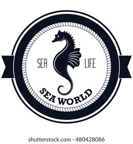 sea world life isolated vector illustration eps 10