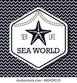 sea world life isolated vector illustration eps 10
