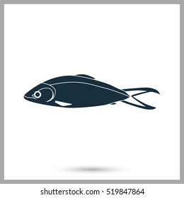 Seabass icon. Simple design for web and mobile