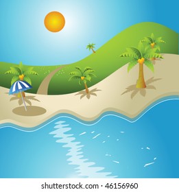 sea,beach and sun
