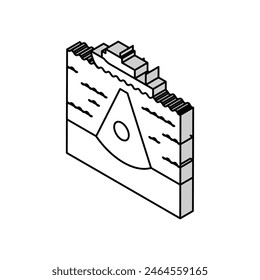 seabed survey petroleum engineer isometric icon vector. seabed survey petroleum engineer sign. isolated symbol illustration