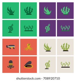 Seabed vector stock collection