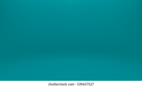 Sea-color Scene On Turquoise Studio Room Background Template. EPS10 Vector