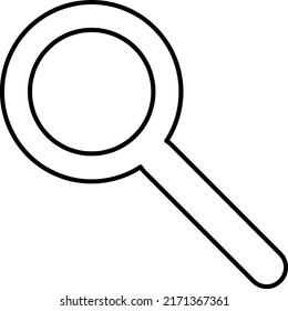 Suchsymbol, Vektorgrafik. Symbol für die Suche auf weißem Hintergrund.EPS
