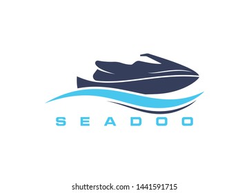 Seadoo logo, wave logo, ocean logo, 