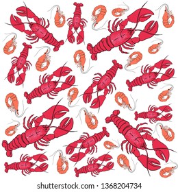 Seafish animal vector illustration