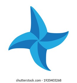 Diseño de iconos de concepto de peces marinos
