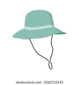 Seafoam green sun hat with chin strap