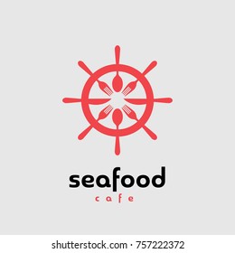 Seafood Cafe Logo, Vector EPS 8