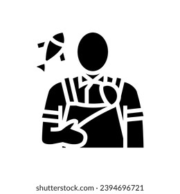 seafood chef restaurant glyph icon vector. seafood chef restaurant sign. isolated symbol illustration