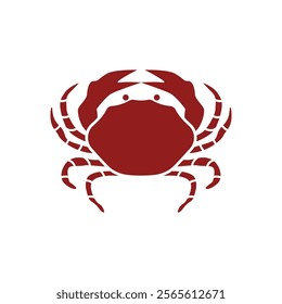 Seafood crab illustration vector design