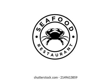 Seafood Crab Lobster Crayfish Prawn Shrimp vintage luxury logo design