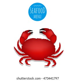 Seafood Crab.Seafood menu set