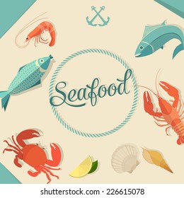 Seafood design set