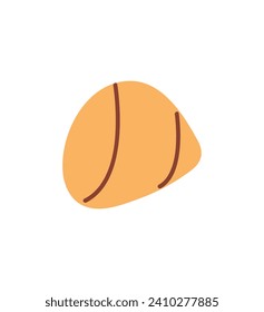Seafood element of colorful set. This image demonstrate ta shellfish into a visual portrayal of minimalist design within a seafood theme. Vector illustration.
