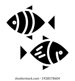 Seafood filled design, icon of fish