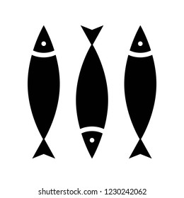 seafood fish healthy meal in solid design icon