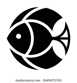 peixe de marisco logotipo vetor arte design