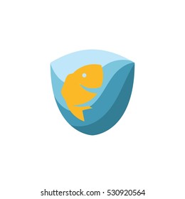 Seafood Fish Vector Logo Design Element