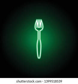 Seafood fork icon. Can be used for web, logo, mobile app, UI, UX on black background
