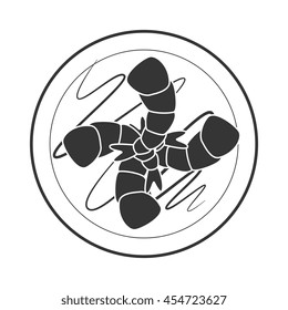 Seafood and gastronomy theme design,isolated flat icon vector illustration.