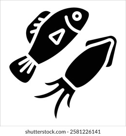 Seafood Icon Element For Design