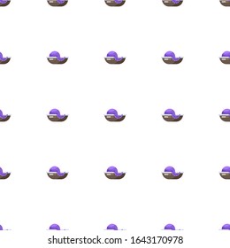 seafood icon pattern seamless isolated on white background. Editable flat seafood icon. seafood icon pattern for web and mobile.